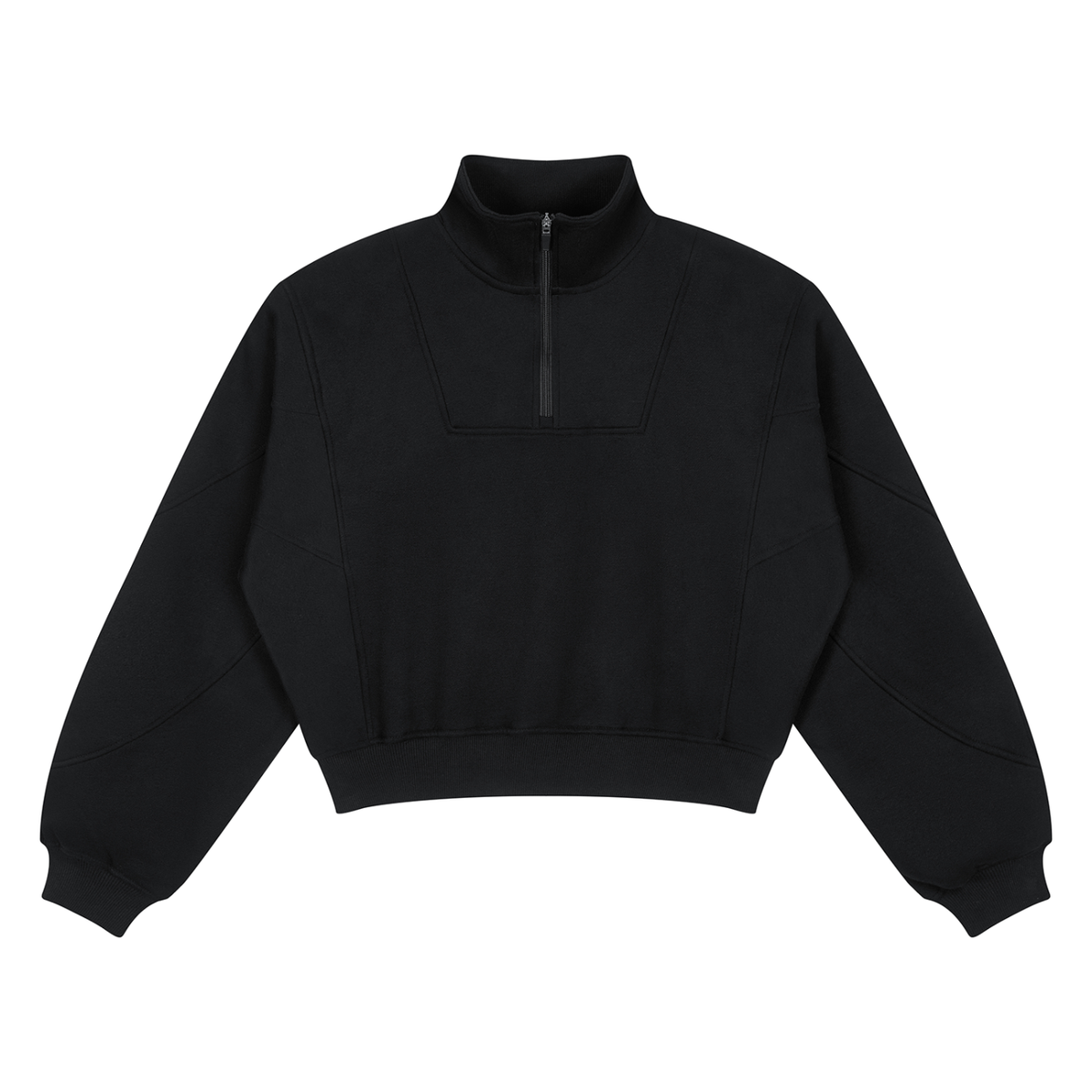 Unisex Loose Fleece Quarter-Zip Sweatshirt