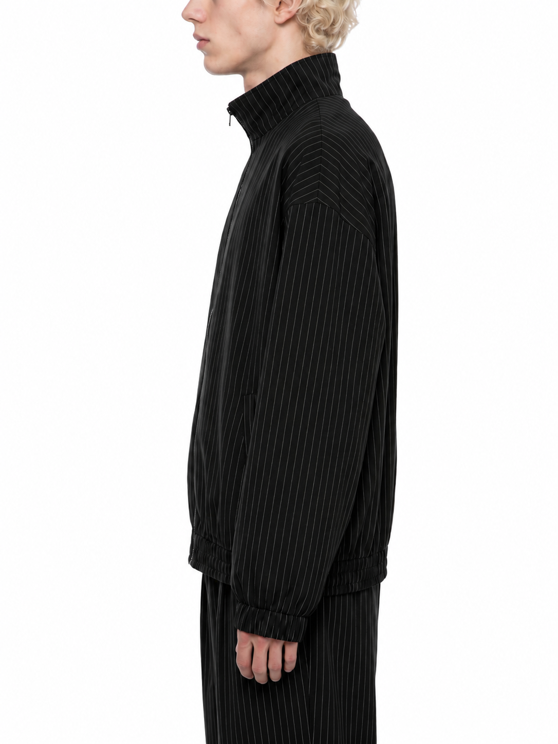 Unisex Striped Full-Zip Track Jacket