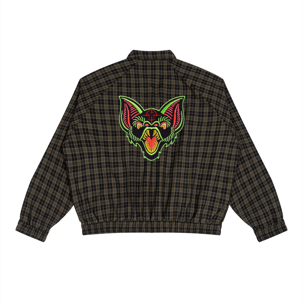 Unisex Plaid Full-Zip Track Jacket