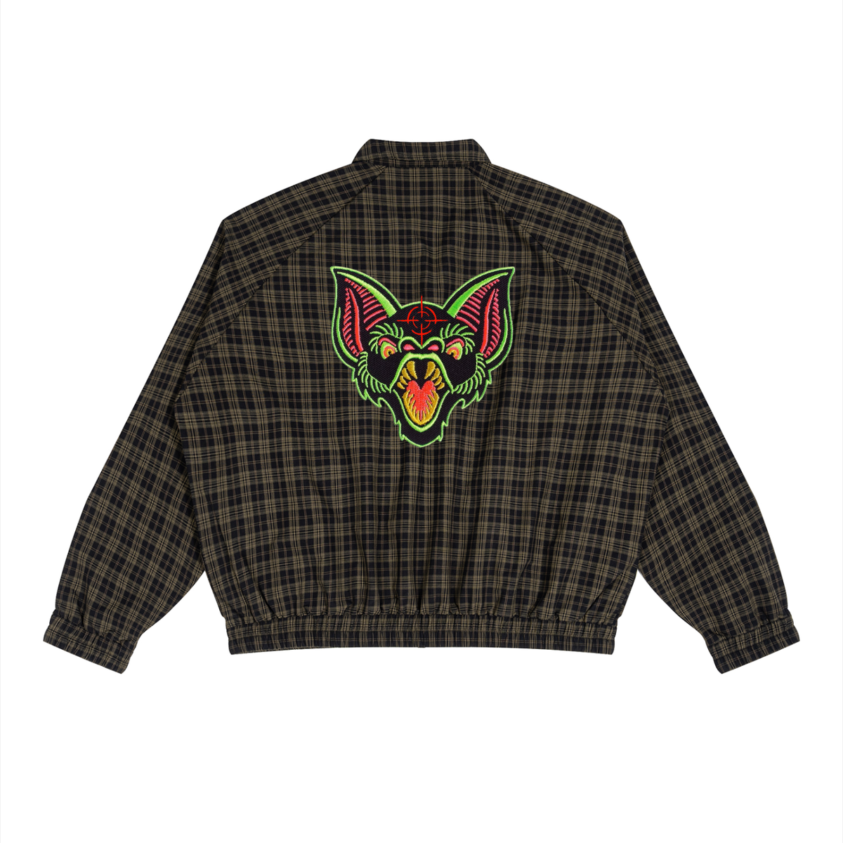 Unisex Plaid Full-Zip Track Jacket