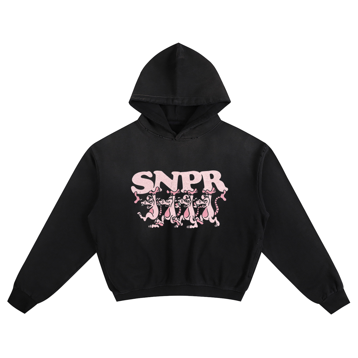 Sunfade Boxy Hoodie - Rats