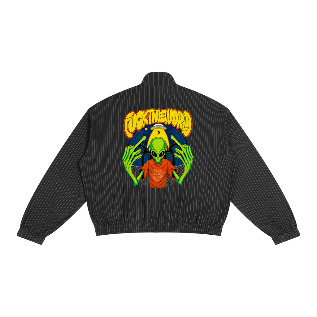 Unisex Striped Full-Zip Track Jacket