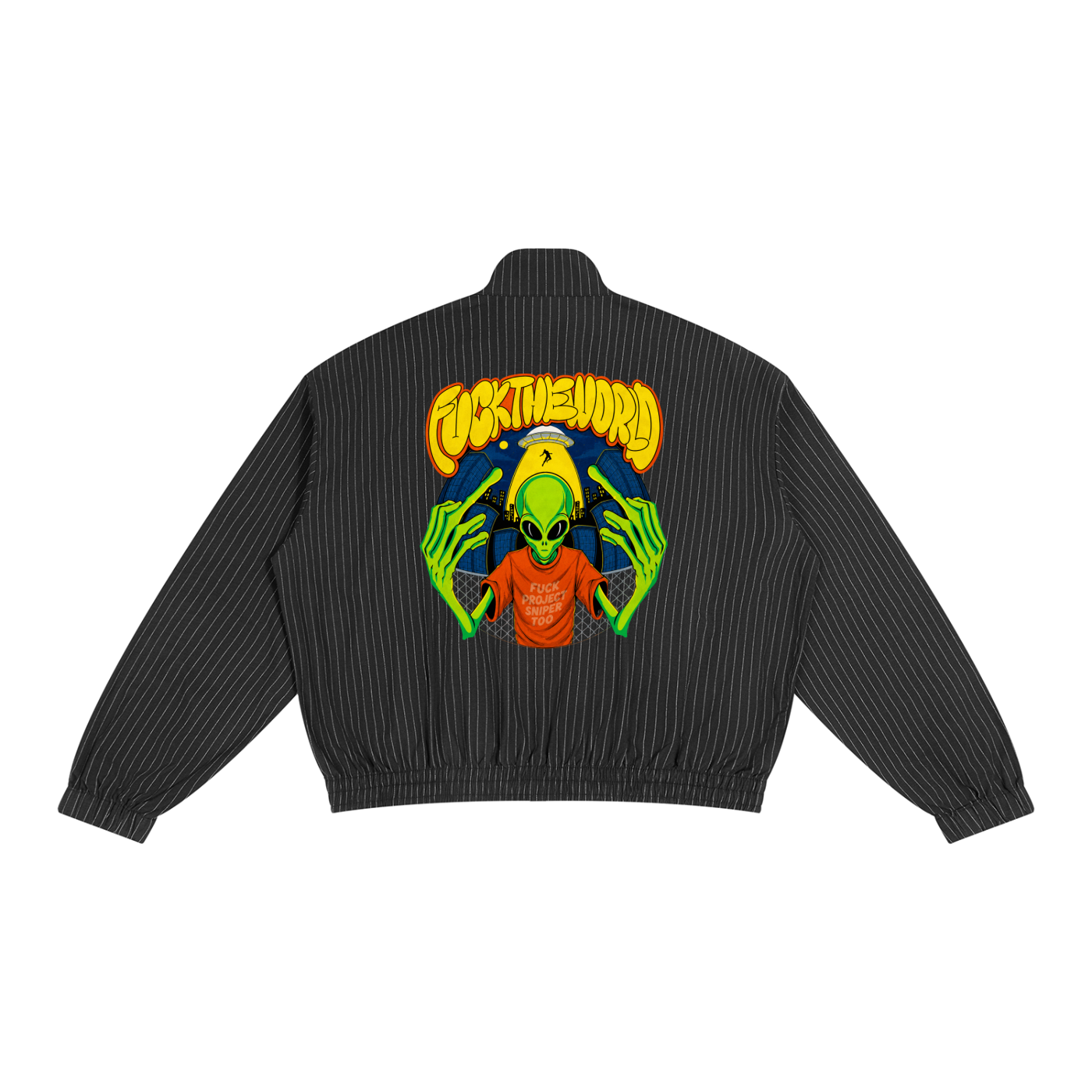 Unisex Striped Full-Zip Track Jacket