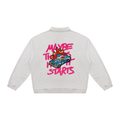 Unisex Oversized Collared Sweatshirt - Maybe this is how it Starts
