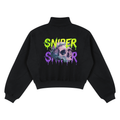 Unisex Loose Fleece Quarter-Zip Sweatshirt