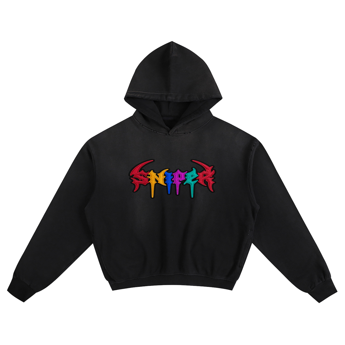 Sunfade Boxy Hoodie - Logo Only