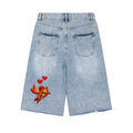 Men’s Vintage Wide Leg Denim Shorts