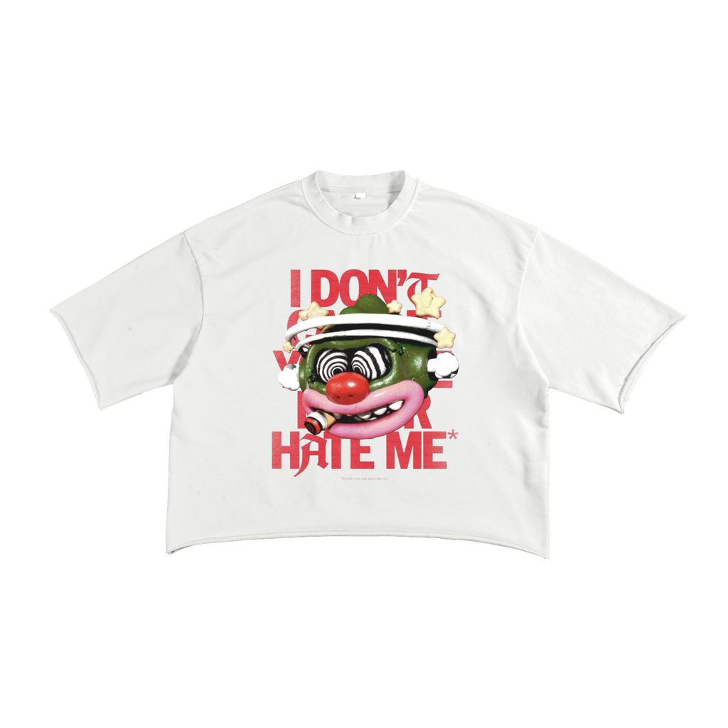 Hate me - French Terry Raw Edge T-Shirt