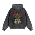 Zip-Through Boxy Fleece Hoodie - Demon