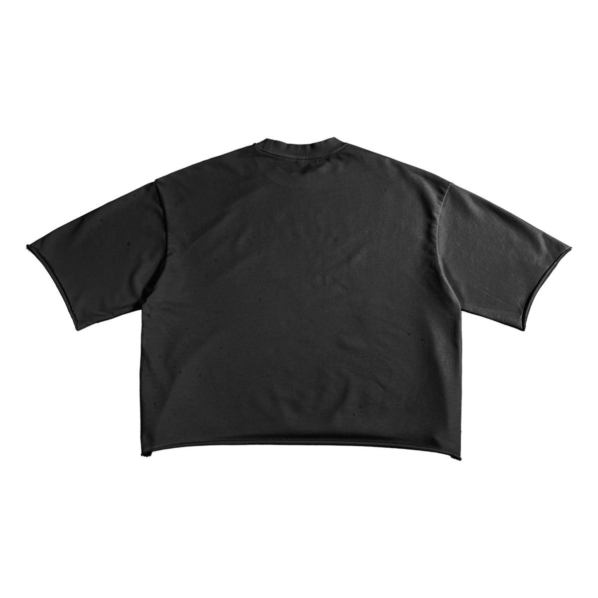 French Terry Raw Edge T-Shirt - Angel logo