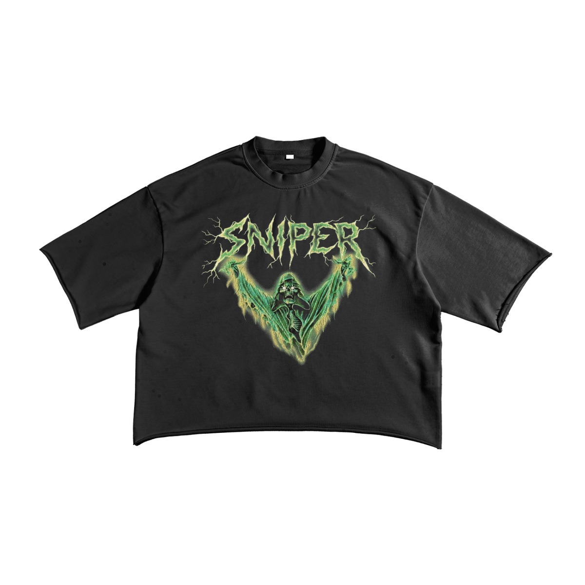 French Terry Raw Edge T-Shirt