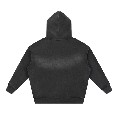 CrackDonald - Sunfade Two-way Zipper Boxy Fleece Hoodie