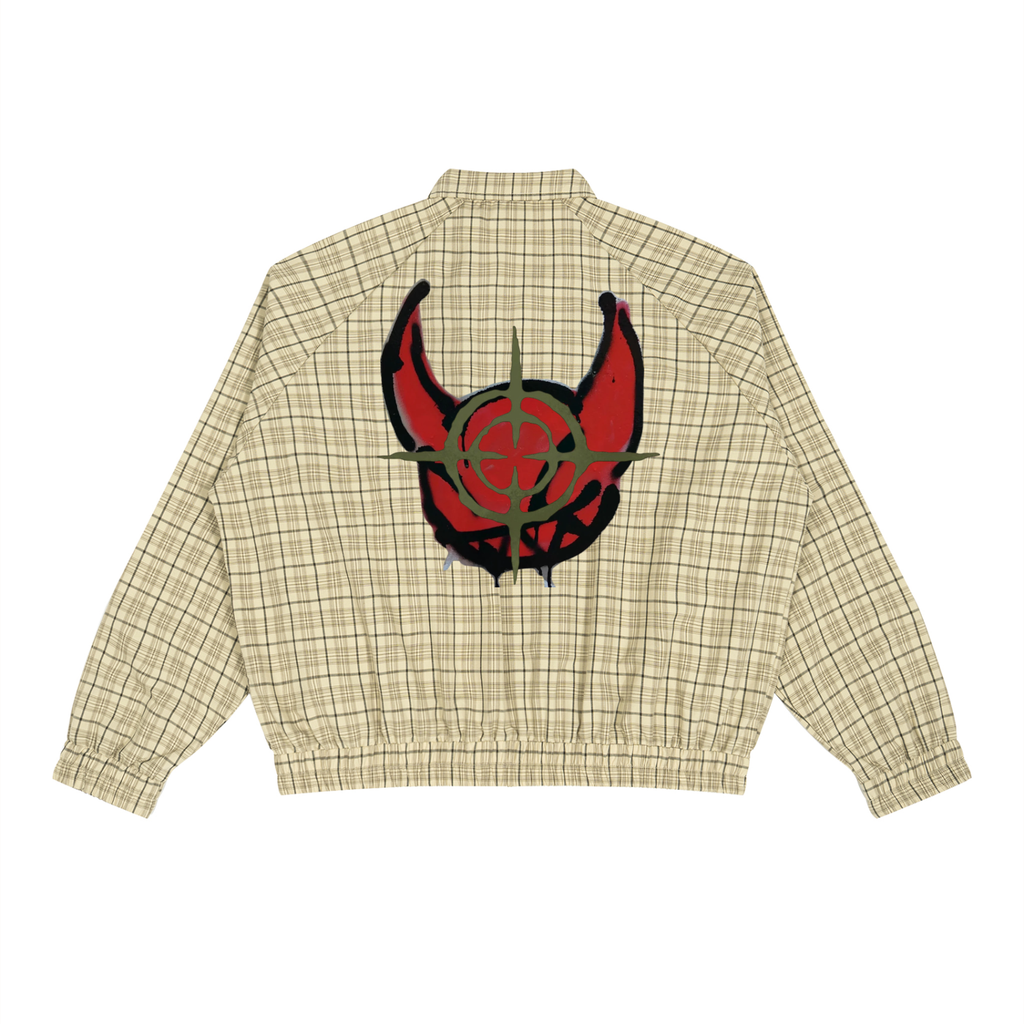 Unisex Plaid Full-Zip Track Jacket