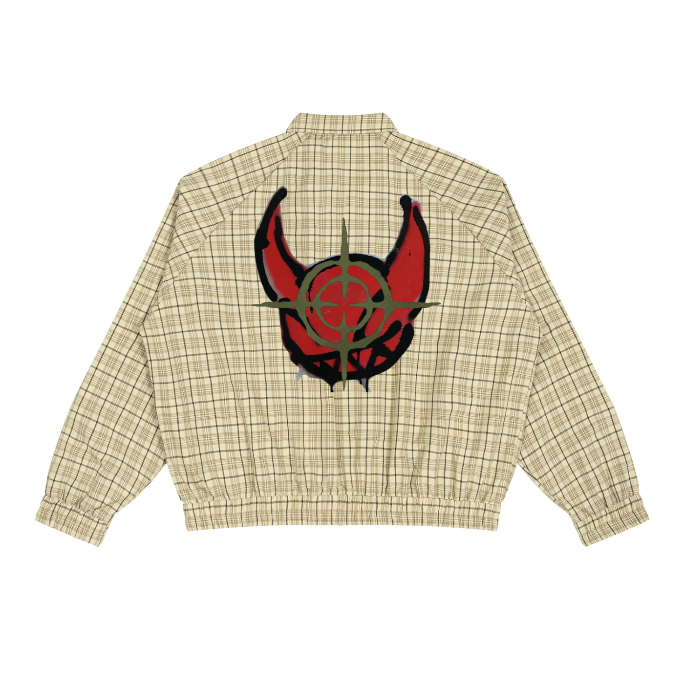 Unisex Plaid Full-Zip Track Jacket