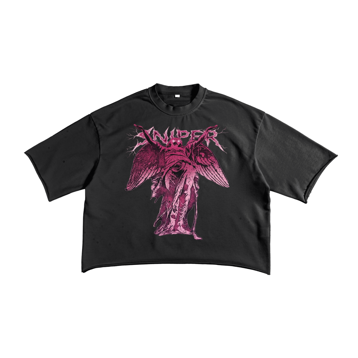 French Terry Raw Edge T-Shirt