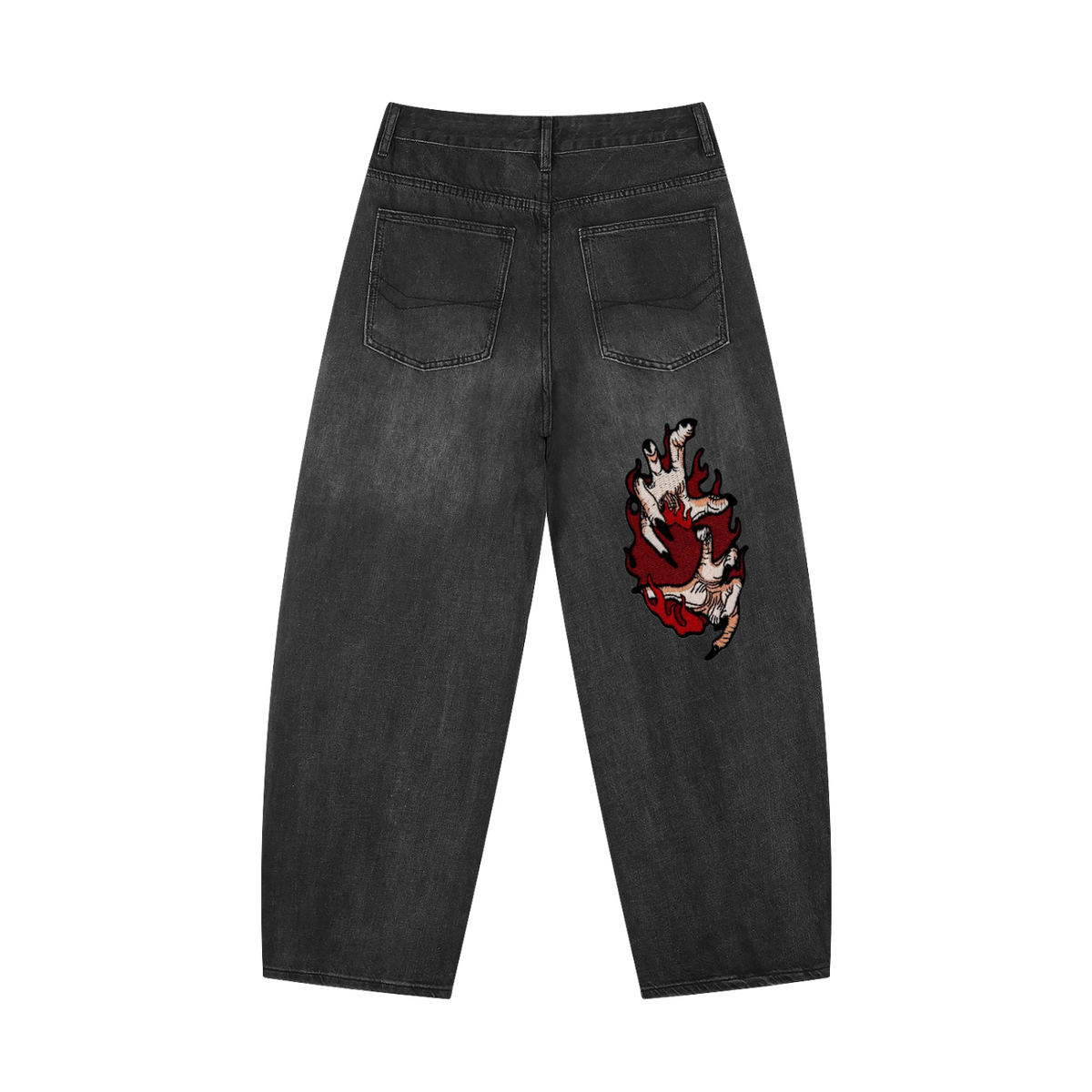 Men's Sunfade Baggy Vintage Wash Barrel Leg Jeans