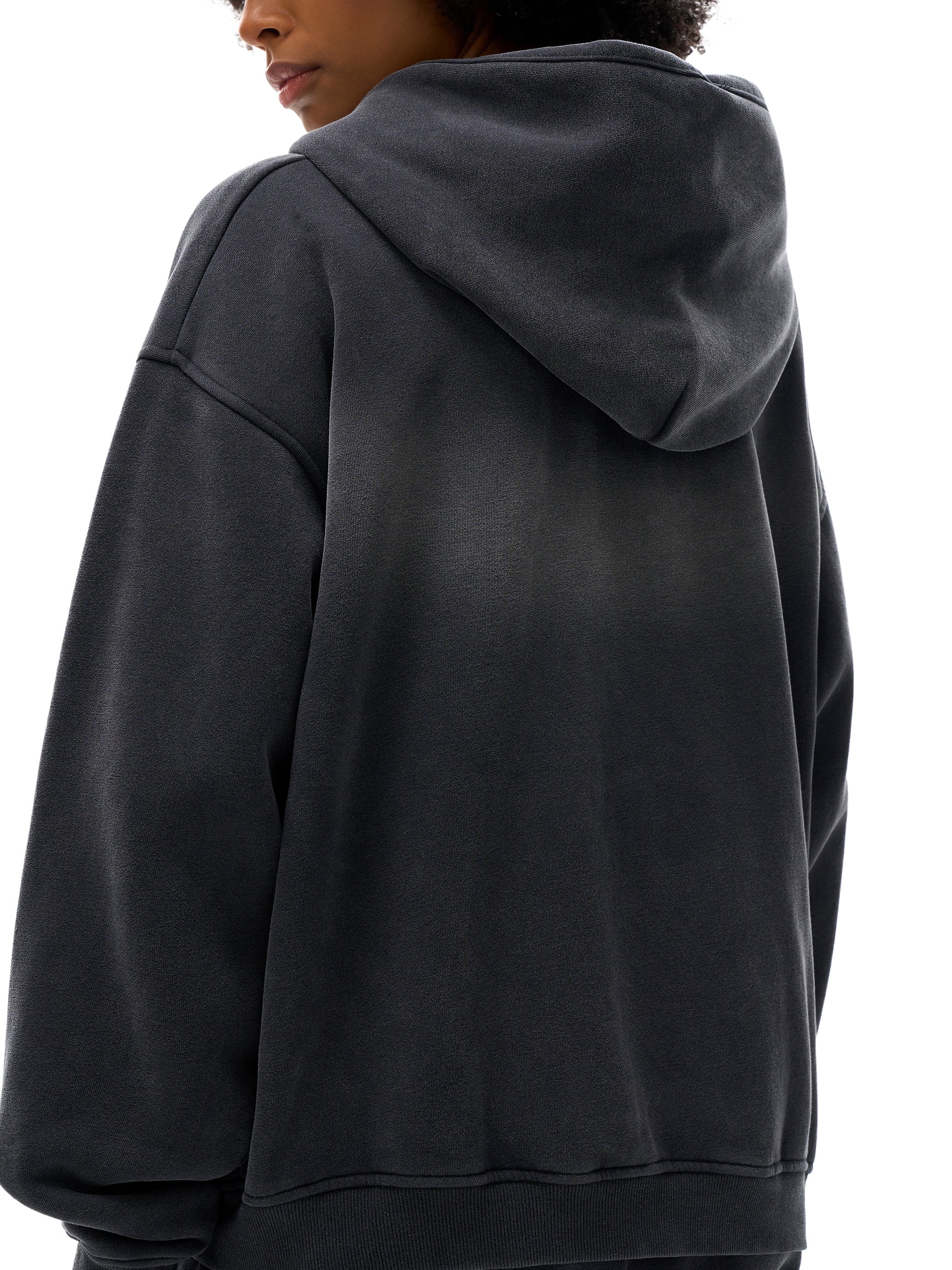 CrackDonald - Sunfade Two-way Zipper Boxy Fleece Hoodie