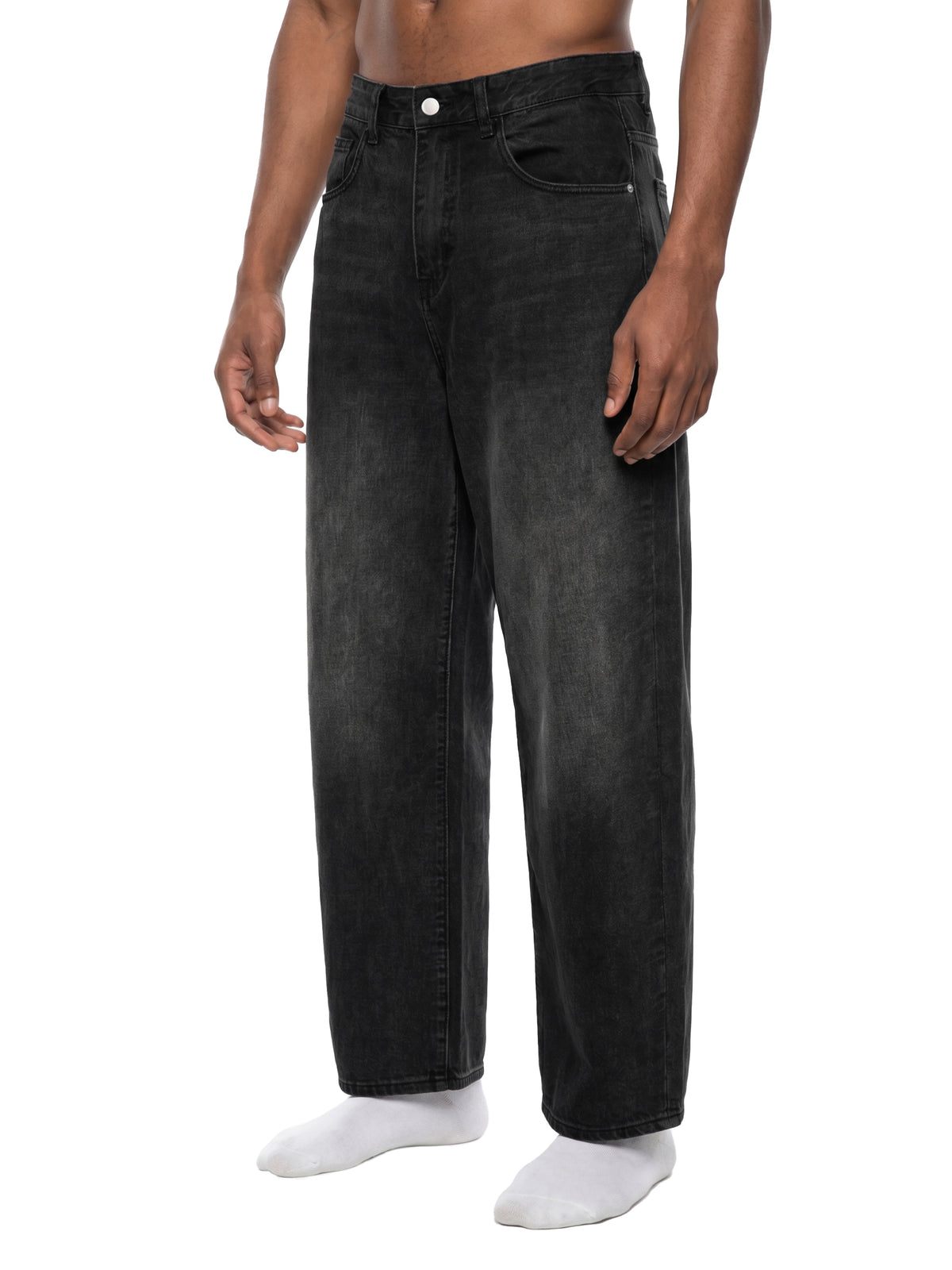 Men's Sunfade Baggy Vintage Wash Barrel Leg Jeans