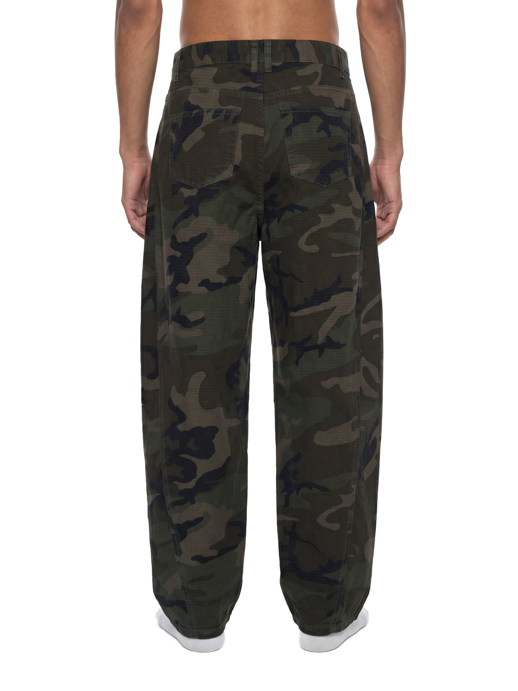 Men’s Camo Barrel Leg Cargo Pants