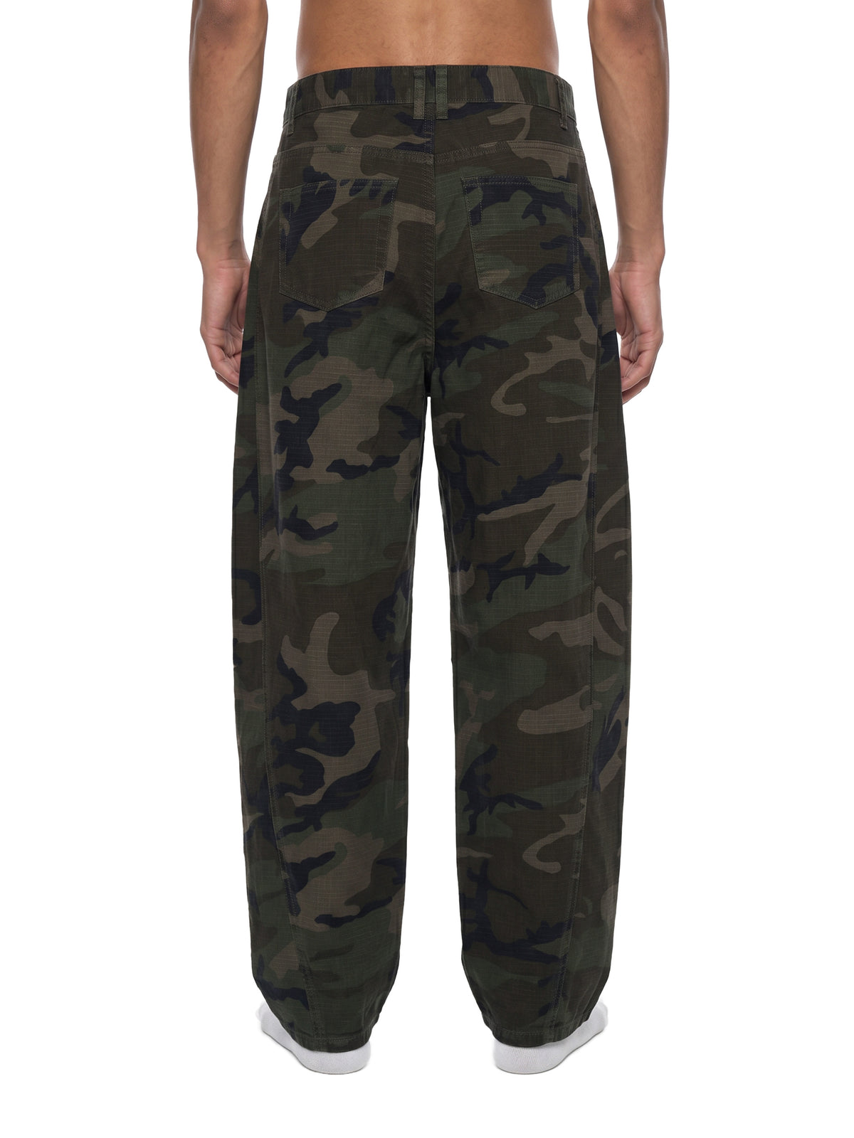 Men’s Camo Barrel Leg Cargo Pants