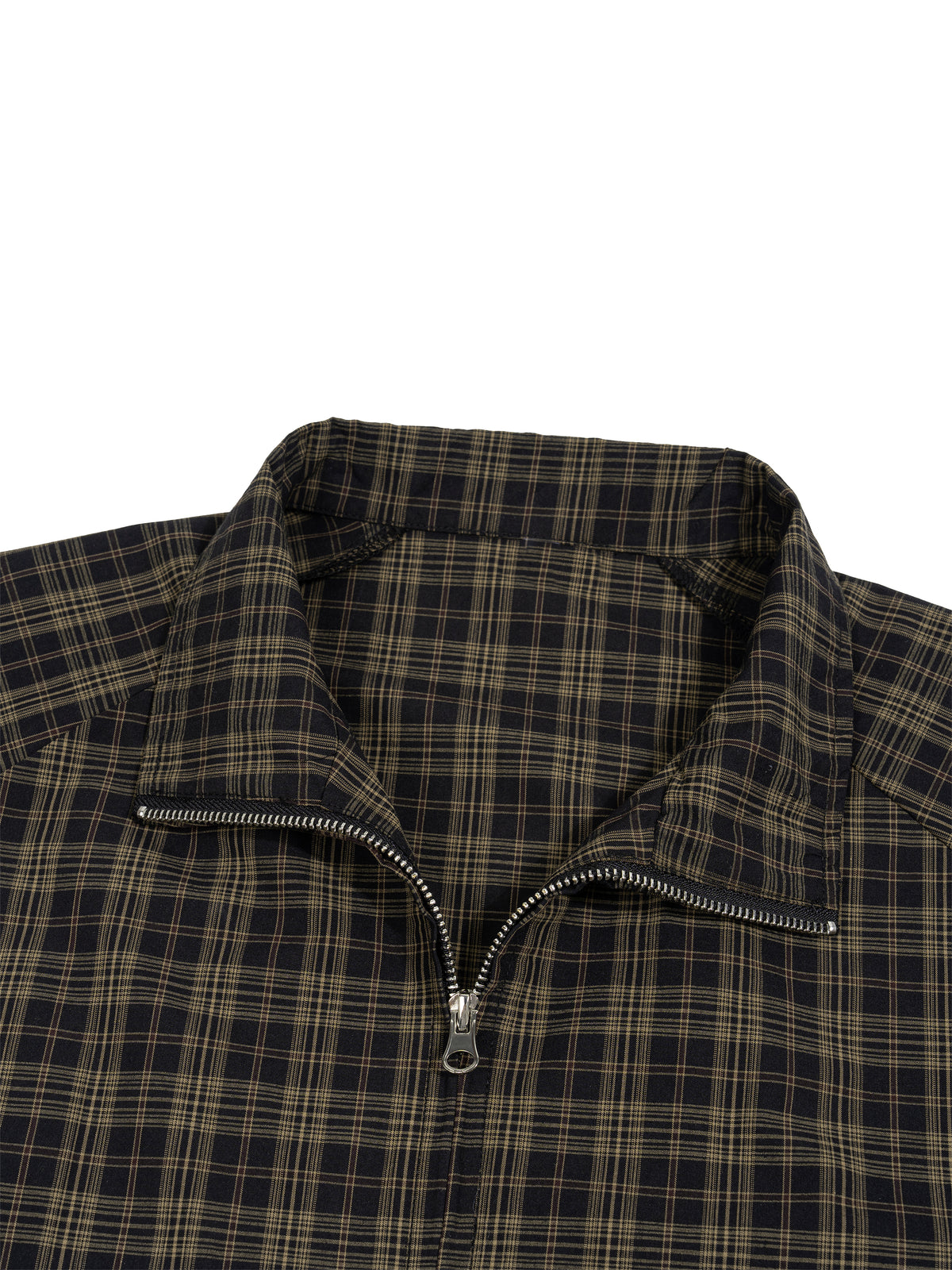 Unisex Plaid Full-Zip Track Jacket