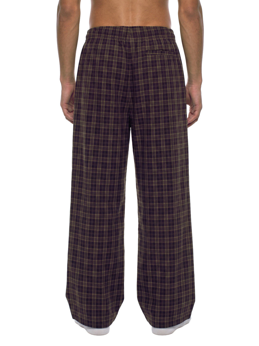 Unisex Plaid Wide Leg Pants
