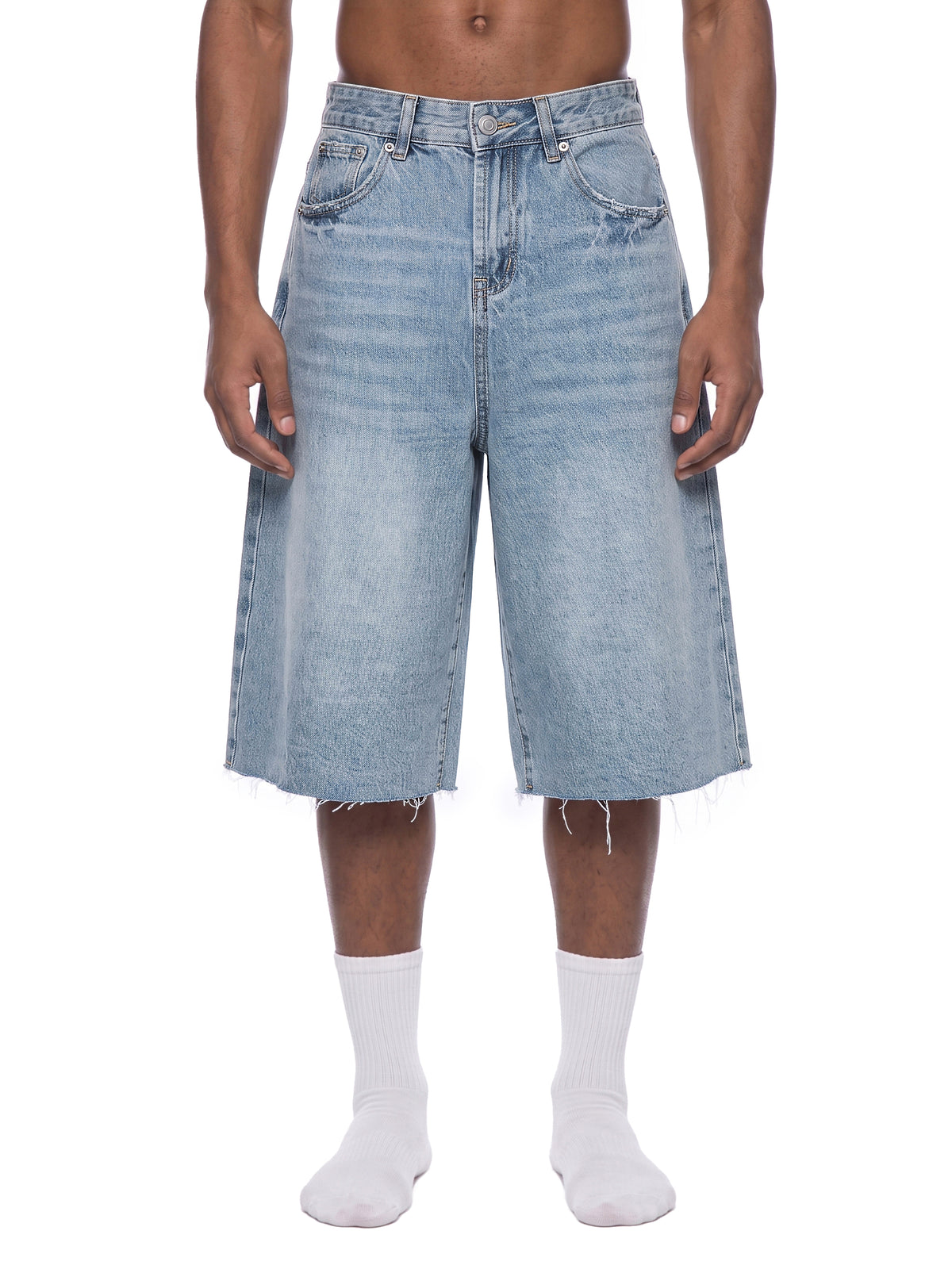 Men’s Vintage Wide Leg Denim Shorts