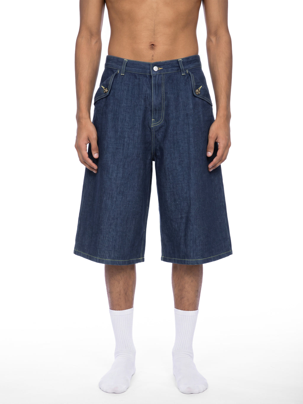 Men's Vintage Wash Denim Shorts