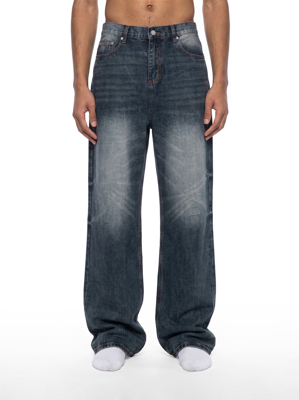 Men's Vintage Wash Denim Jeans
