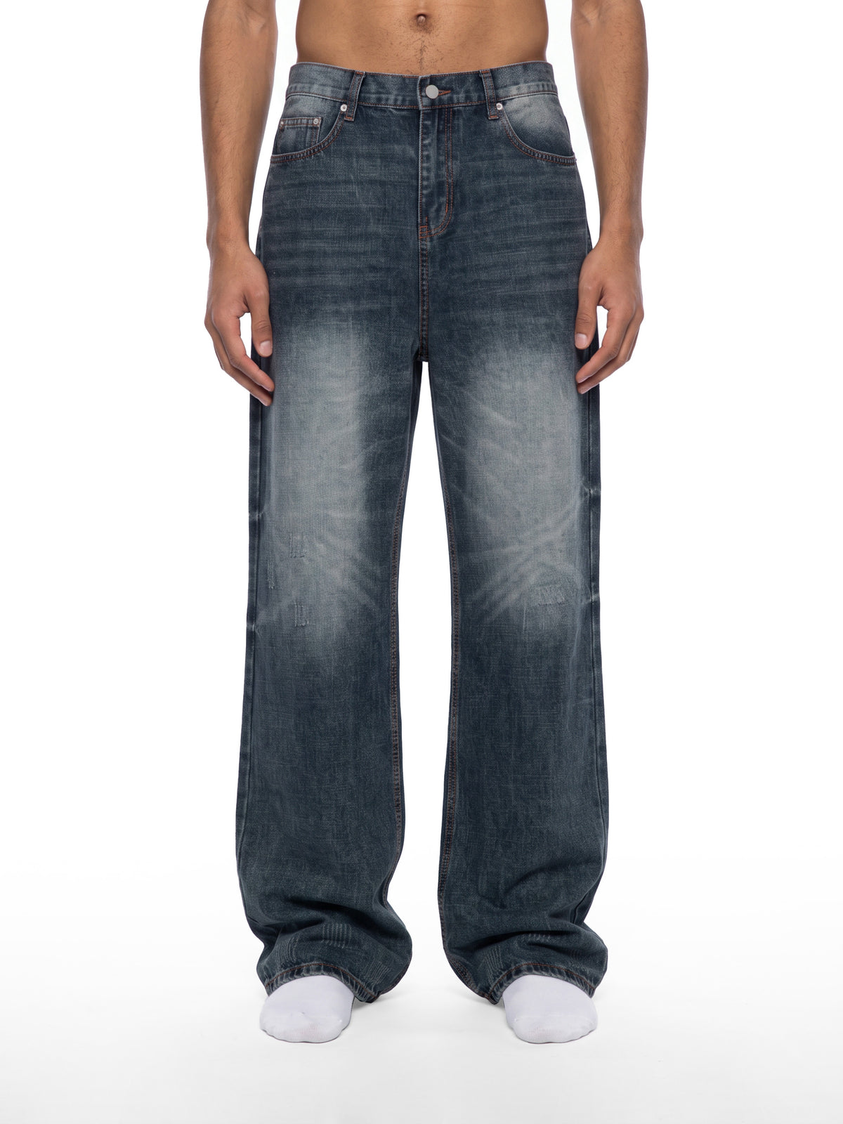 Men's Vintage Wash Denim Jeans